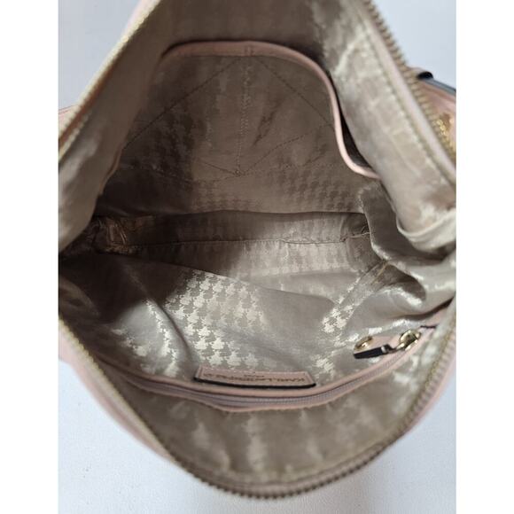 Karl Lagerfeld Paris Leather Hobo Shoulder Bag GiGi Soft Quilted Blush Pink - Picture 14 of 16